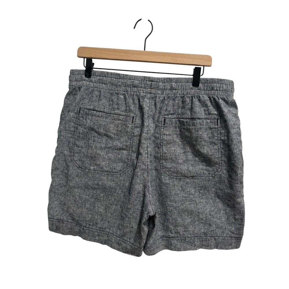 Orvis Linen Blend Shorts Lot 2 Size 16 Elastic Waist Casual Summer - Picture 6 of 12